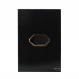 Conjunto Entrada RJ11 (TELEFONE) Horizontal 4x2 - Novara Preto Brilhante Gold